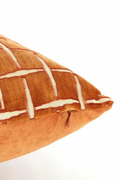Light en Living Kussen 60x30 cm ROMAIN oranje-wit Best