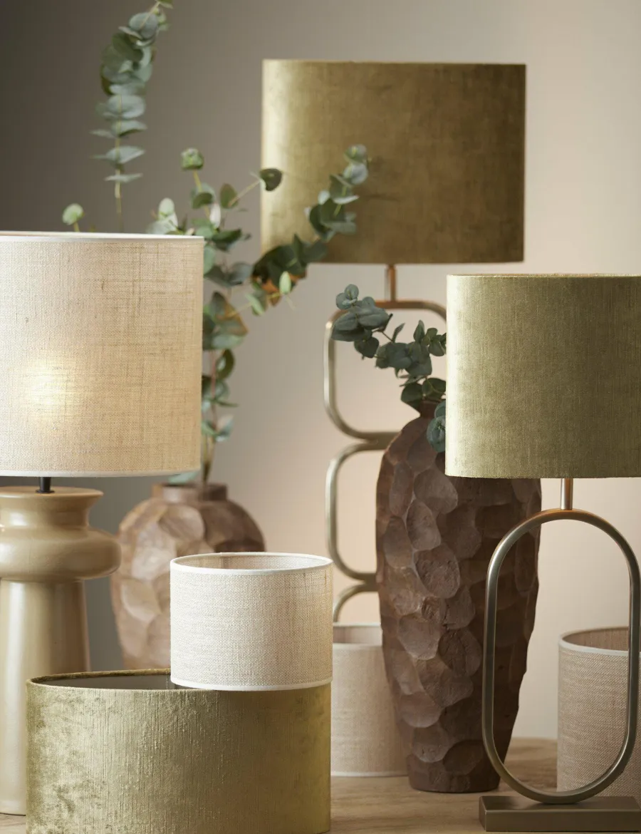 Light en Living Lampenkap ovaal recht smal GEMSTONE olive - diverse maten Online