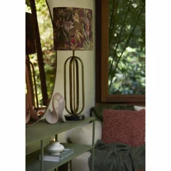 Light en Living Lampenkap ovaal recht smal 45-21-32 cm PASSION paars Clearance