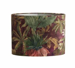 Light en Living Lampenkap ovaal recht smal 38-17,5-28 cm PASSION paars New