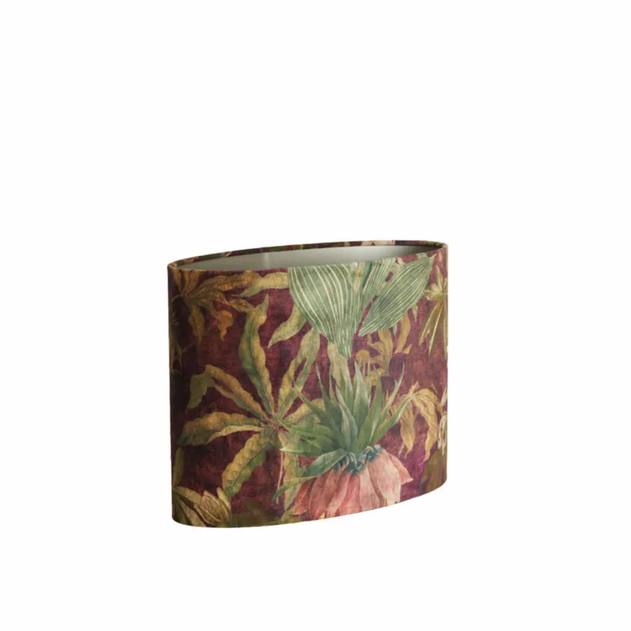 Light en Living Lampenkap ovaal recht smal 38-17,5-28 cm PASSION paars New