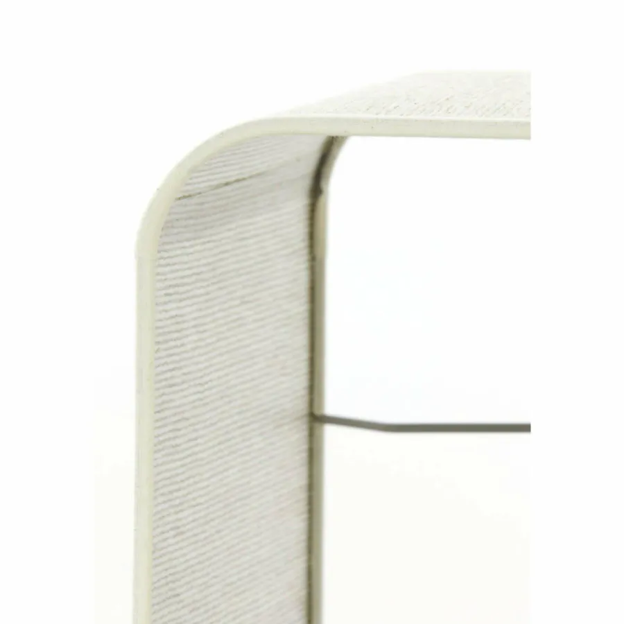 Light en Living Lampenkap vierkant rond hoog 30-30-35 cm BRESKA parel wit Best