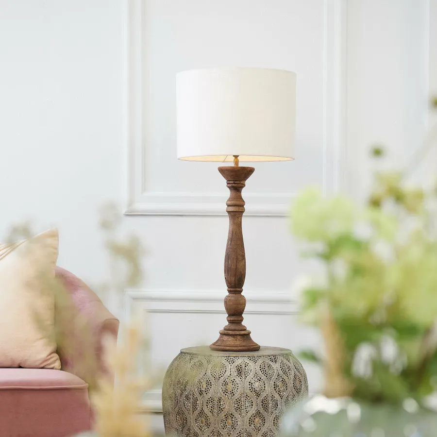 Light en Living Lampenkap cilinder 30-30-21 cm LIVIGNO eiwit Outlet