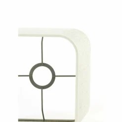Light en Living Lampenkap vierkant rond hoog 20-20-26 cm BRESKA parel wit