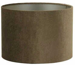 Light en Living Lampenkap cilinder LUBIS bruin - Diverse maten Best