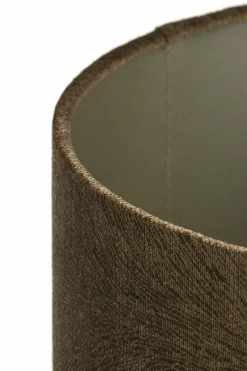 Light en Living Lampenkap cilinder LUBIS bruin - Diverse maten Best