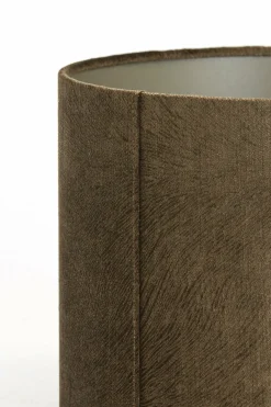 Light en Living Lampenkap cilinder LUBIS bruin - Diverse maten Best