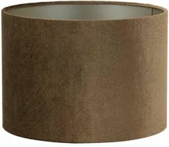 Light en Living Lampenkap cilinder LUBIS bruin - Diverse maten Best