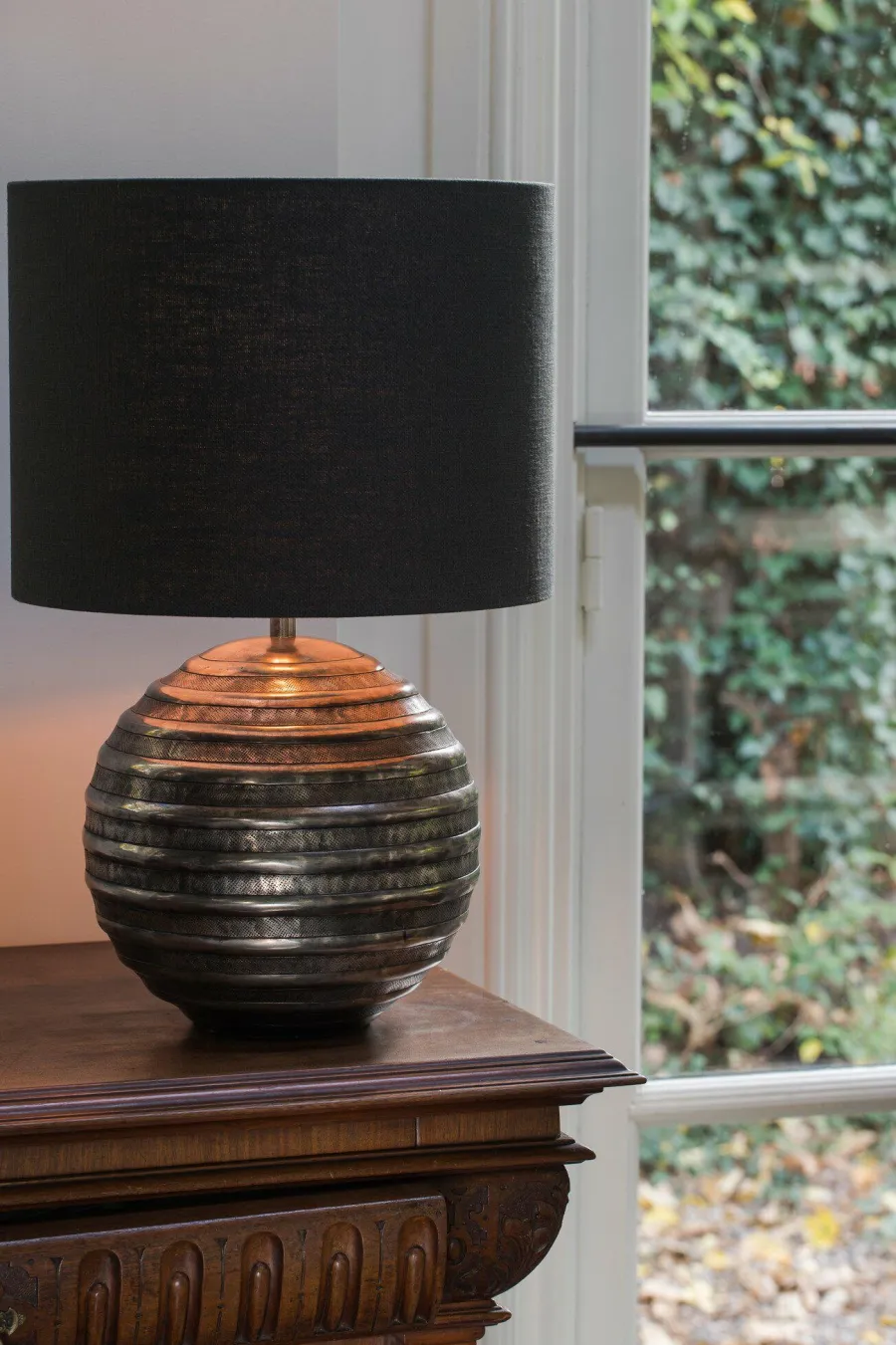 Light en Living Lampenkap cilinder 40-40-30 cm LIVIGNO zwart Best