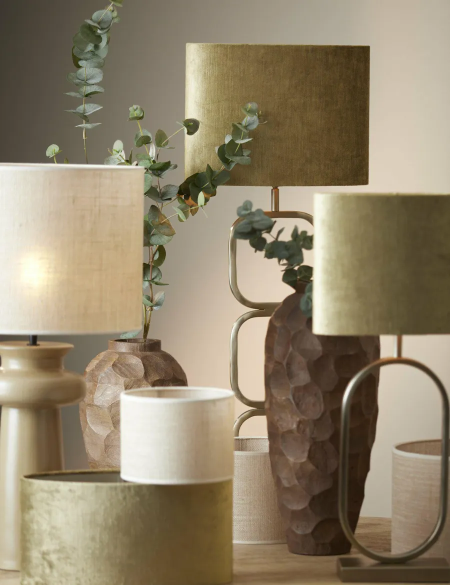 Light en Living Lampenkap cilinder 40-40-30 cm SENDAI zand Discount