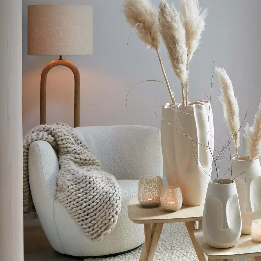 Light en Living Lampenkap cilinder 50-50-38 cm LIVIGNO naturel Discount