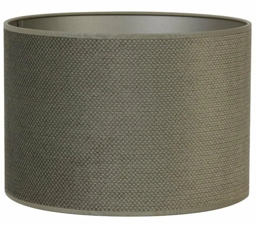 Light en Living Lampenkap cilinder VANDY olive 30-30-21 cm Discount