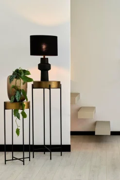 Light en Living Lampenkap cilinder 35-35-25 cm LIVIGNO zwart Outlet