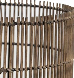 Light en Living Lampenkap RODGER bamboo Bruin Ø30x25 cm Discount