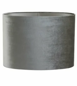Light en Living Lampenkap ovaal recht smal ZINC taupe - diverse afmetingen New
