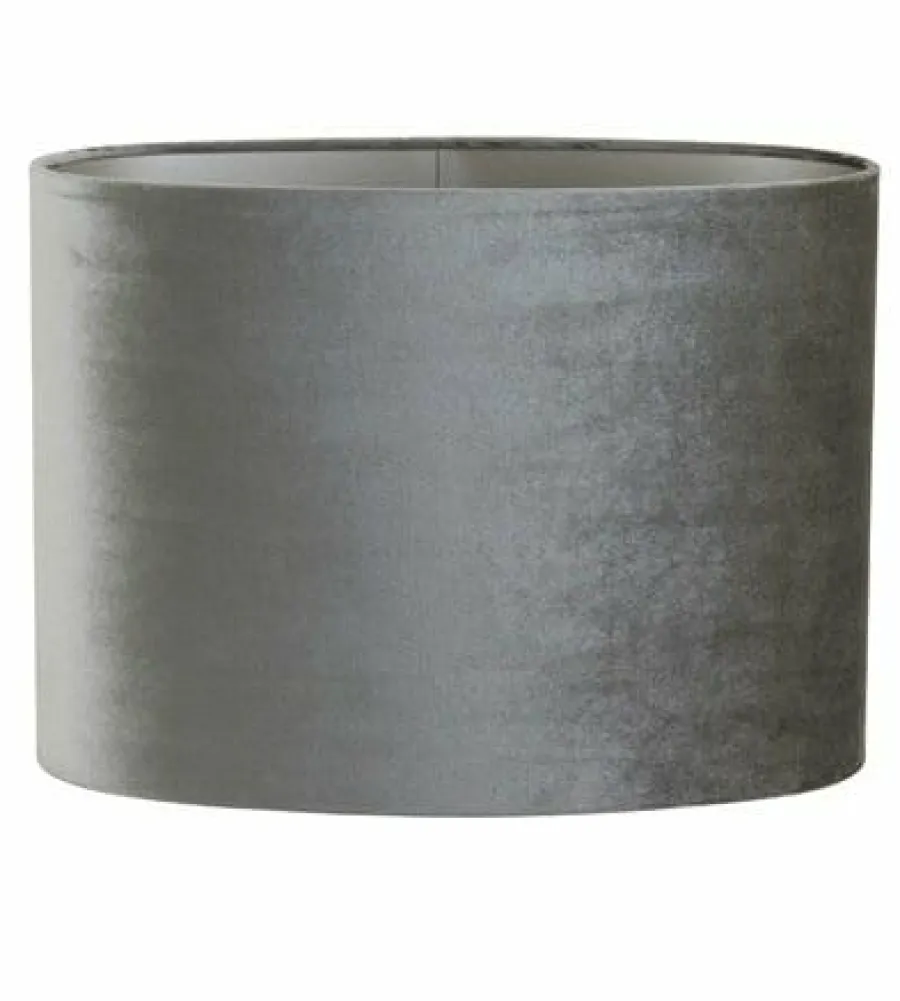 Light en Living Lampenkap ovaal recht smal ZINC taupe - diverse afmetingen New