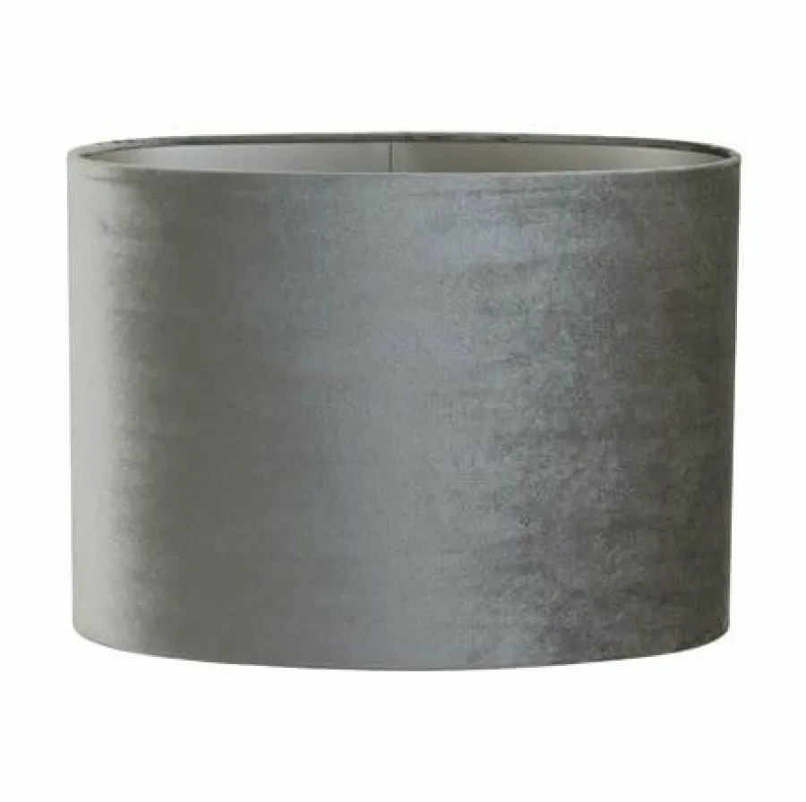 Light en Living Lampenkap ovaal recht smal ZINC taupe - diverse afmetingen New