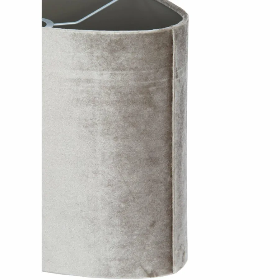 Light en Living Lampenkap ovaal recht smal 38-17,5-19 cm PALATA taupe New