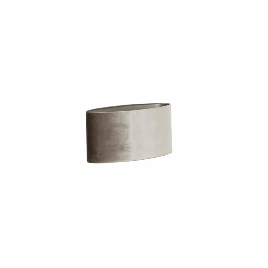 Light en Living Lampenkap ovaal recht smal 38-17,5-19 cm PALATA taupe New