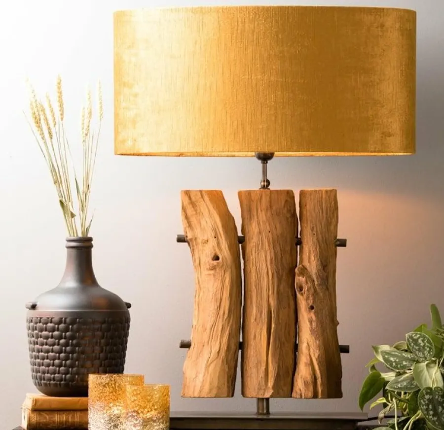 Light en Living Lampenkap ovaal recht smal GEMSTONE goud - diverse maten Outlet