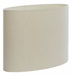 Light en Living Lampenkap ovaal recht smal 45-21-32 cm LIVIGNO eiwit New