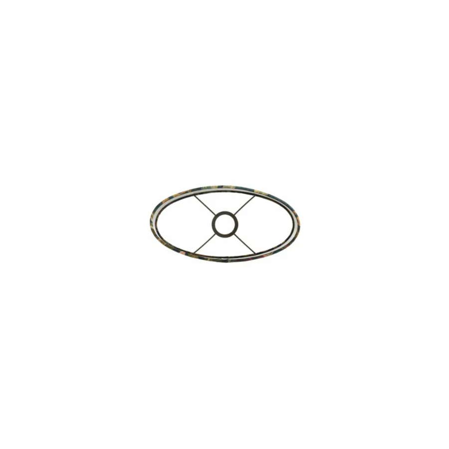Light en Living Lampenkap ovaal recht smal 30-15-25 cm PASSION glans groen Discount