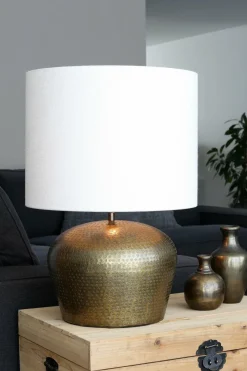 Light en Living Lampenkap cilinder 50-50-38 cm LIVIGNO eiwit New