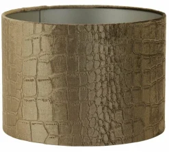 Light en Living Lampenkap cilinder PRAYA bruin - 2 maten Sale