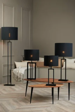 Light en Living Lampenkap cilinder 30-30-21 cm LIVIGNO zwart Discount