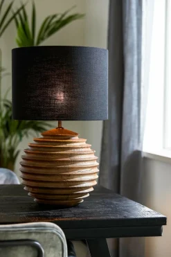 Light en Living Lampenkap cilinder 30-30-21 cm LIVIGNO zwart Discount