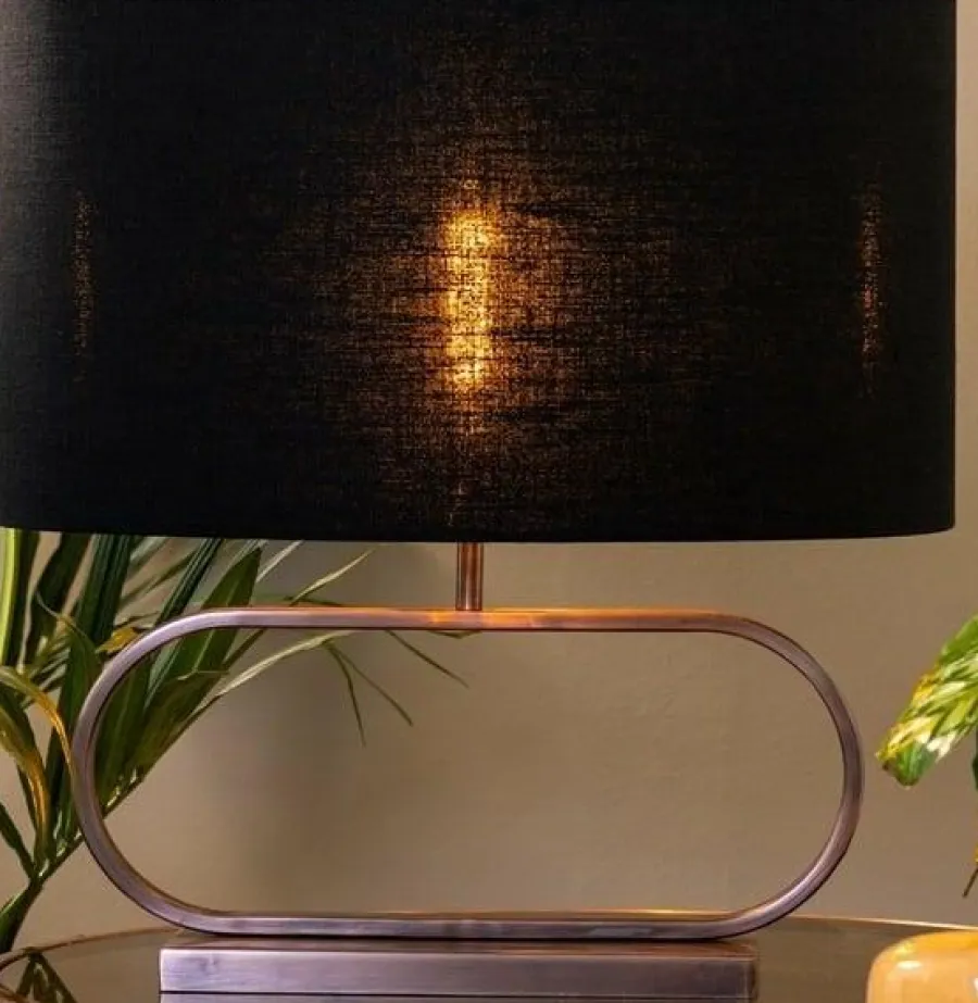 Light en Living Lampenkap ovaal recht Livigno antraciet Clearance
