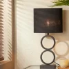 Light en Living Lampenkap ovaal recht Livigno zwart - diverse maten Clearance