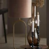 Light en Living Lampenkap cilinder 35-35-30 cm VELOURS chocolade bruin Best