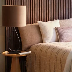 Light en Living Lampenkap cilinder 35-35-30 cm VELOURS chocolade bruin Best