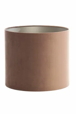 Light en Living Lampenkap cilinder 35-35-30 cm VELOURS chocolade bruin Best