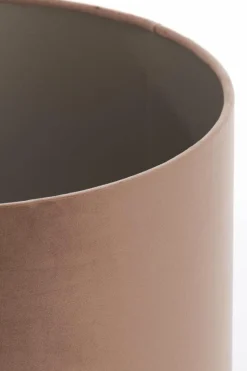 Light en Living Lampenkap cilinder 35-35-30 cm VELOURS chocolade bruin Best
