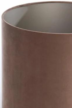 Light en Living Lampenkap cilinder 35-35-30 cm VELOURS chocolade bruin Best