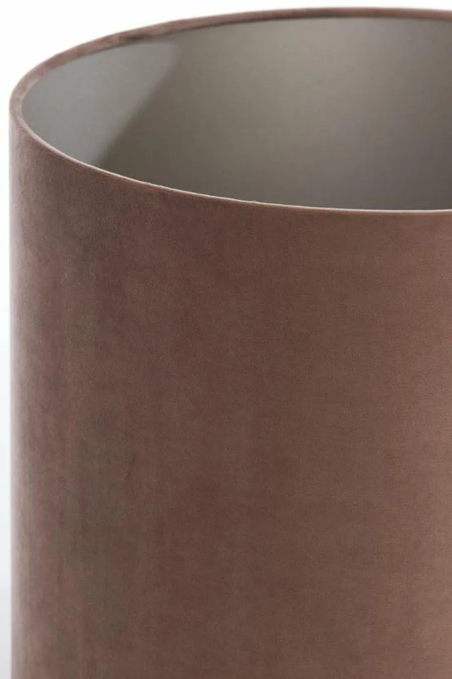 Light en Living Lampenkap cilinder 35-35-30 cm VELOURS chocolade bruin Best