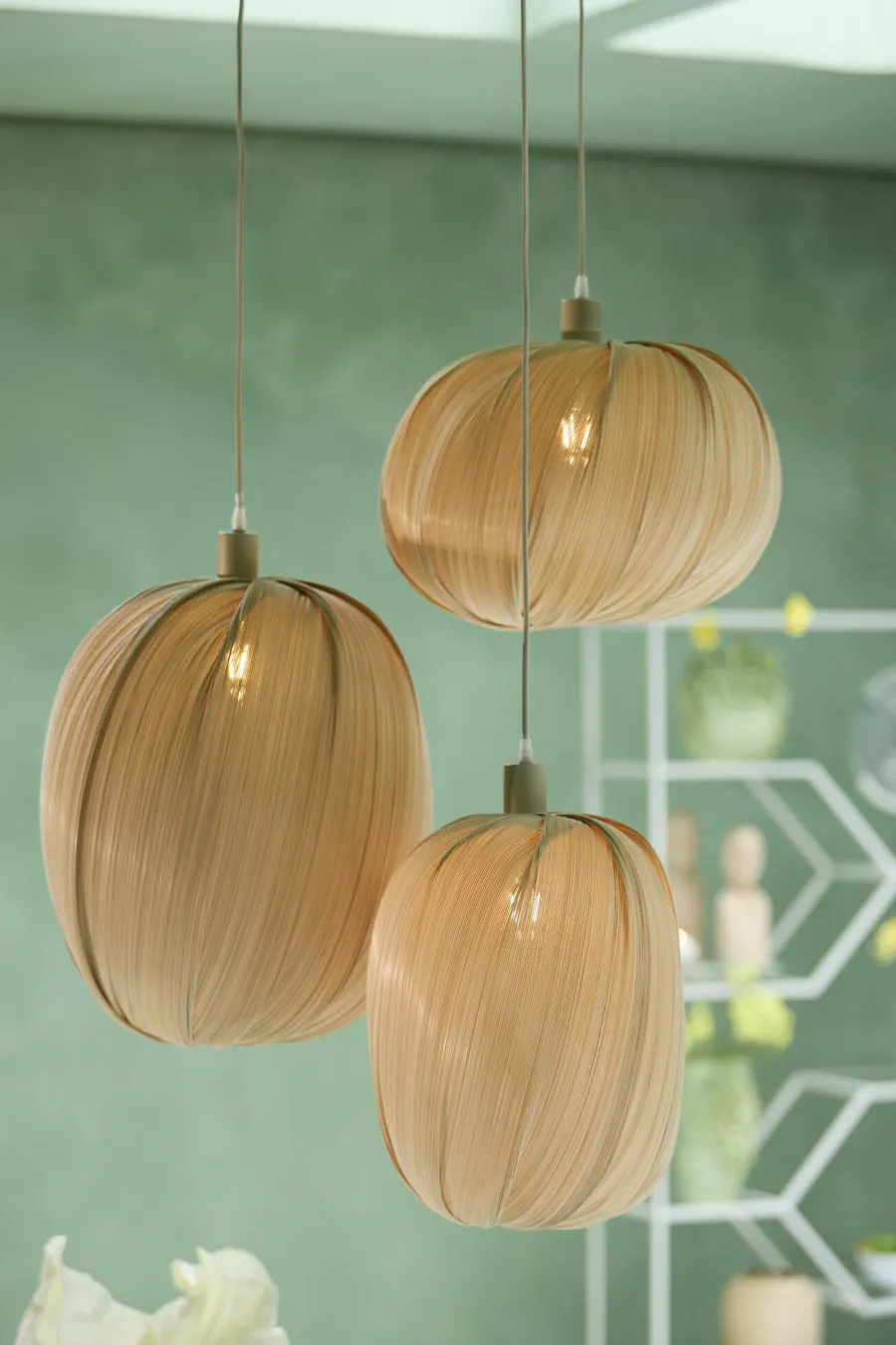 Light en Living Lampenkap Ø28X42 cm PALMADO Bamboe Natural Hot