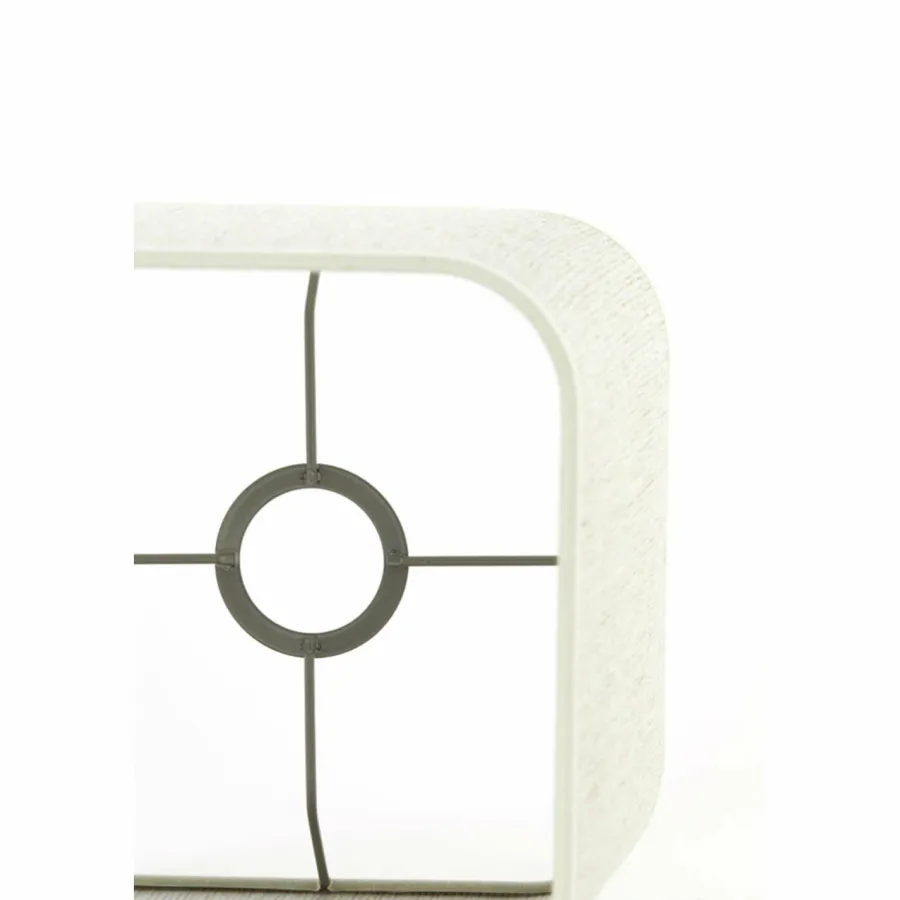Light en Living Lampenkap vierkant rond hoog 25-25-30 cm BRESKA parel wit Clearance