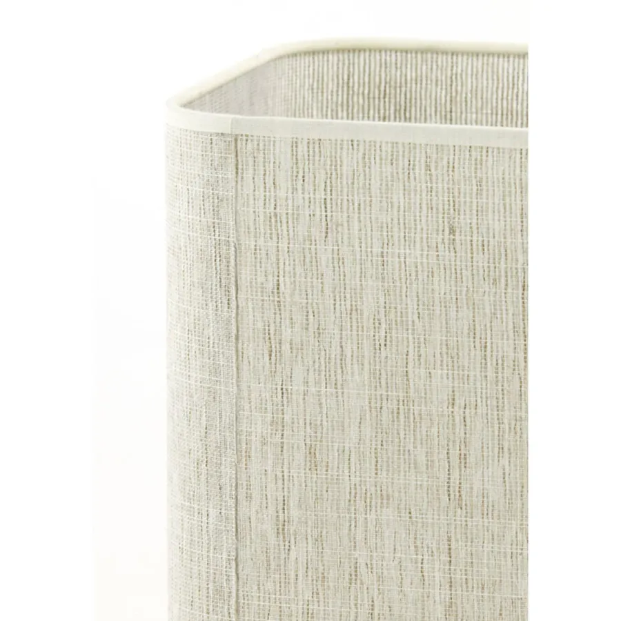 Light en Living Lampenkap vierkant rond hoog 25-25-30 cm BRESKA parel wit Clearance