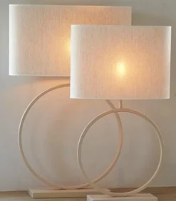 Light en Living Lampenkap ovaal BRESKA parel wit - Diverse maten Hot