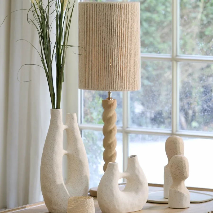 Light en Living Lampenkap cilinder 25-25-36 cm MEDANA crème Outlet