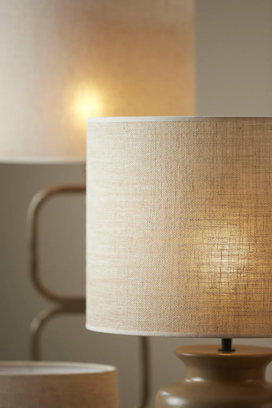 Light en Living Lampenkap cilinder 40-40-30 cm BRESKA parel wit New