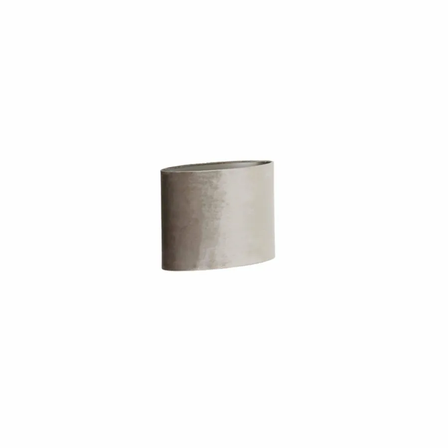 Light en Living Lampenkap ovaal recht smal 38-17,5-28 cm PALATA taupe New