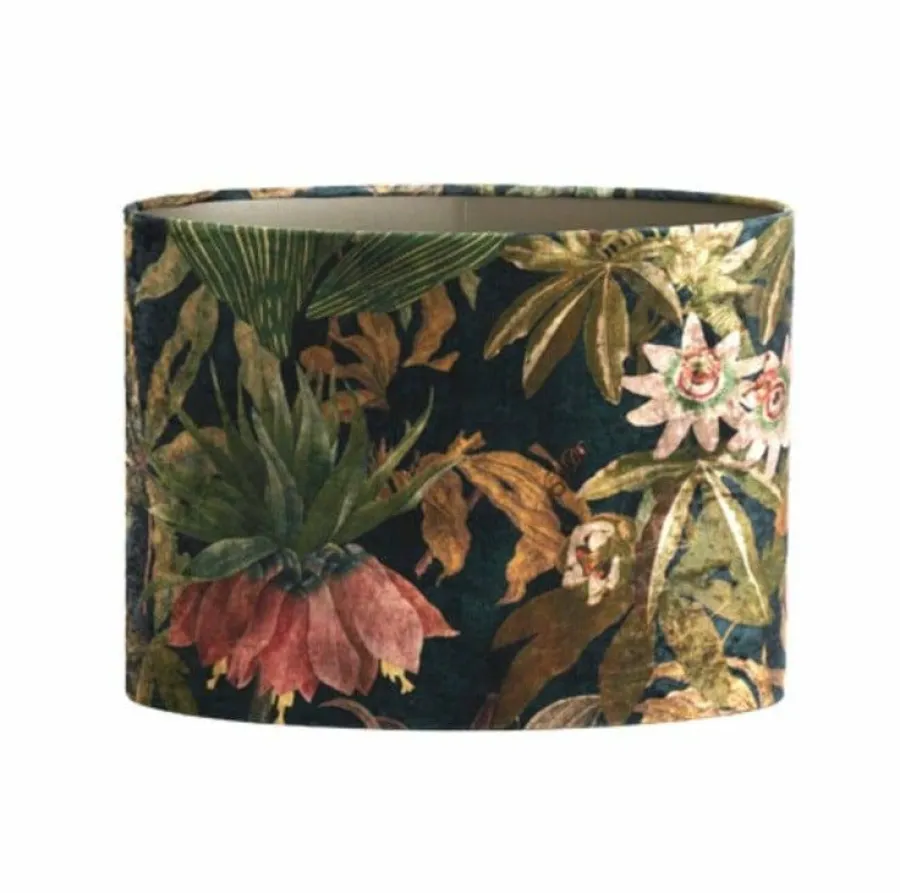 Light en Living Lampenkap ovaal recht smal 38-17,5-28 cm PASSION glans groen Best