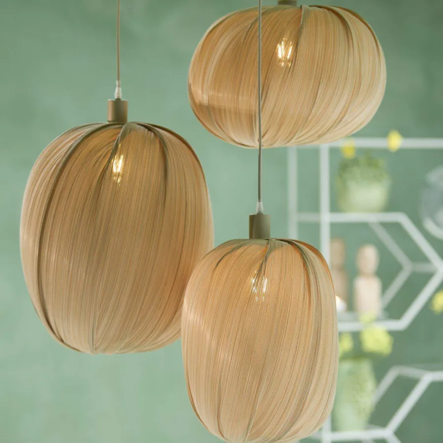 Light en Living Lampenkap Ø36X50 cm PALMADO Bamboe Natural