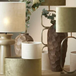 Light en Living Lampenkap cilinder 25-25-18 cm SENDAI zand Outlet