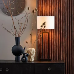 Light en Living Lampvoet 20x10x55 cm SHIVA mat zwart Sale