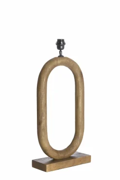 Light en Living Lampvoet 35x12x59 cm PACECO hout grijs-donker bruin New